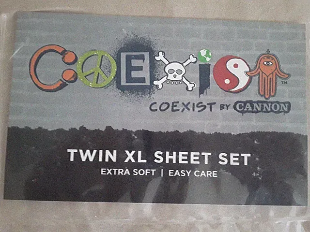 Coexist by Cannon Twin XL Sheet Set Tan Polyester Great for Dorms New in Bag