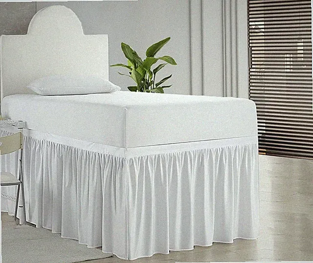 Dorm Room Bed Skirt, Twin XL - 32 inch Drop, Dust Ruffled Bed Skirt for Colle...