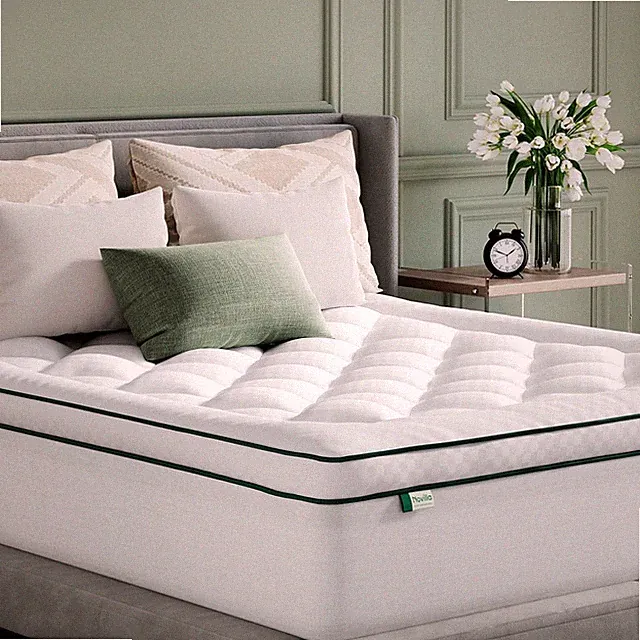 Full Mattress Topper, Soft Pillow Top for Dorm Bed, Breathable Quilted Mattress