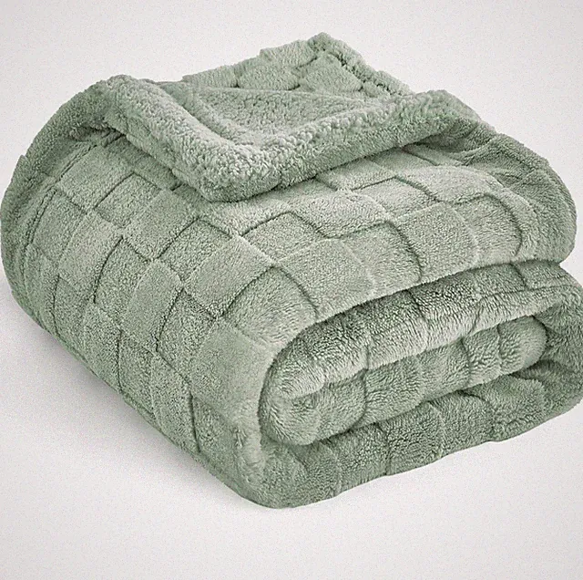 IVAPUPU Fleece Blanket Checkered Throw Blanket for Women Men Mom, Room Home Dorm
