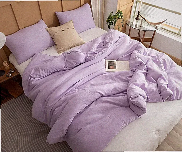 Oversized comforter set in lavender (for college girls), lightweight and soft