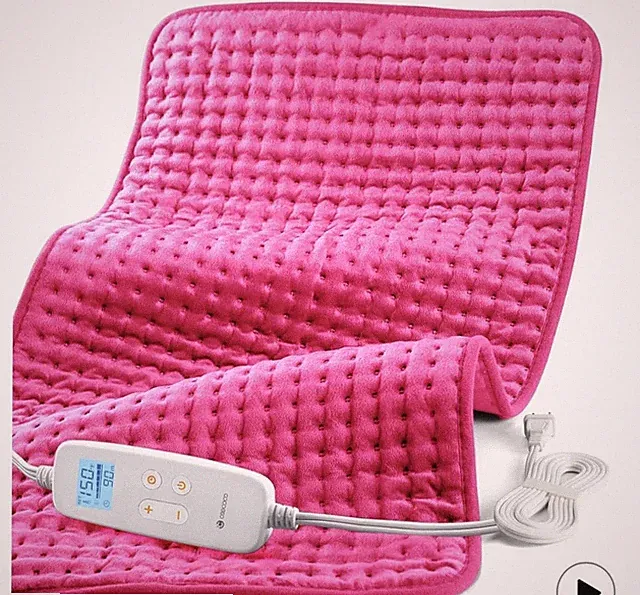 Pink Heating Pad for Period Cramps, Large Heated Pad, Hot Pad College Dorm