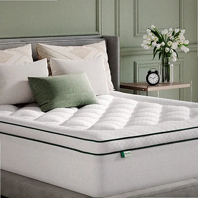 Queen Mattress Topper, Soft Pillow Top for Dorm Bed, Breathable Quilted Mattr...