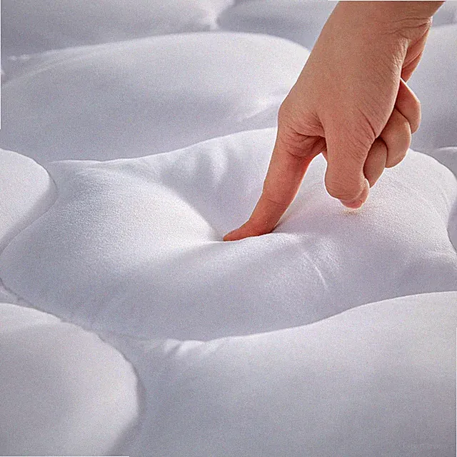 SLEEP ZONE Extra Long Twin Mattress Pad Cover for College Dorm - Soft Fluffy Pil