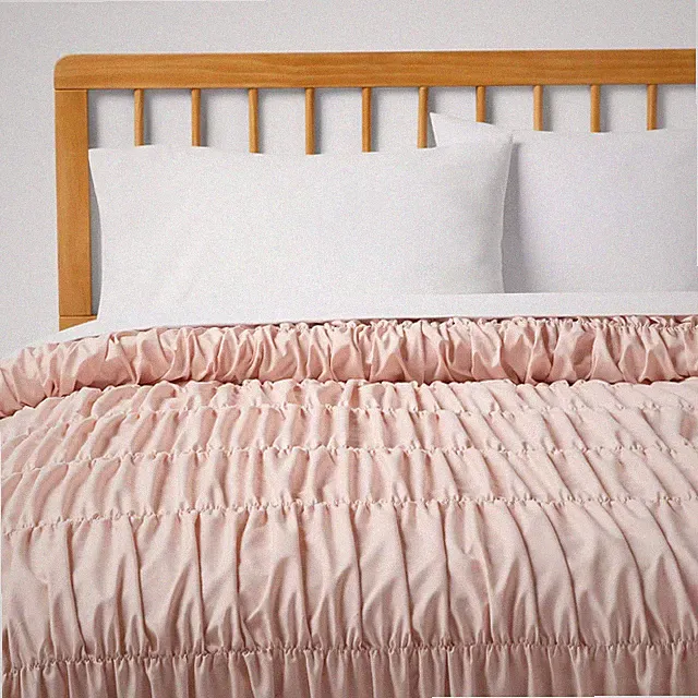 Twin/Twin XL Ruched Comforter Yellow for Dorm - Room Essentials