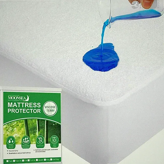 Twin XL Mattress Protector Cover Waterproof for College Dorm Room Up to 14"